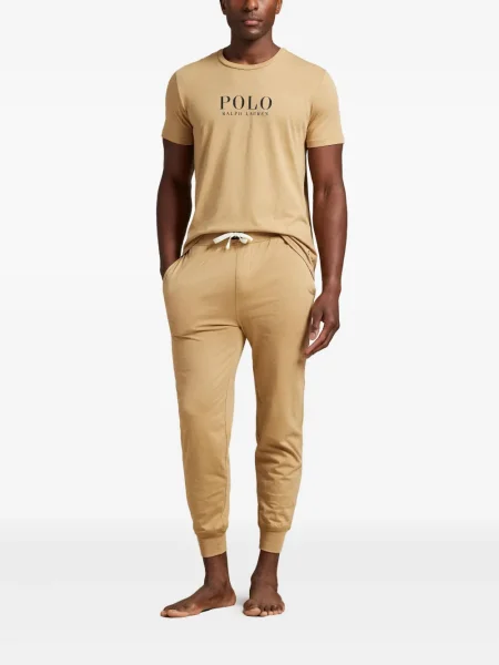 Briaunotas pusiau užtrauktukas zomšinės bokseriai Polo Ralph Lauren balta