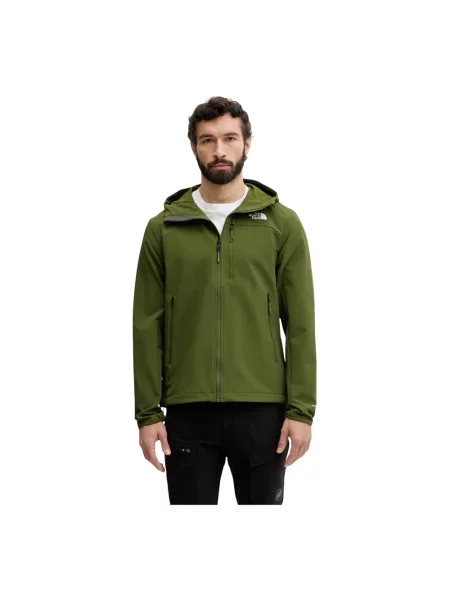 Kurtka The North Face softshell zielona