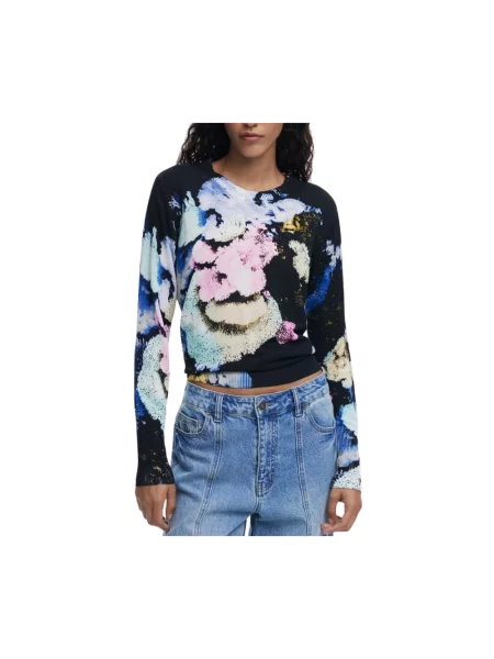 Sweter Desigual czarny
