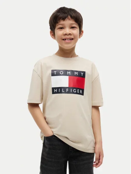 Tommy Hilfiger T-Shirt Heritage μπεζ
