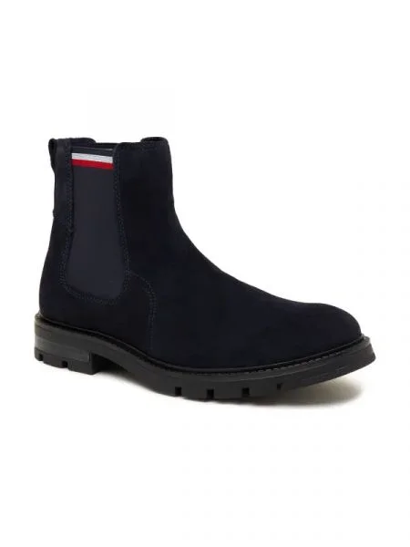 Tommy Hilfiger Ghete chelsea CORPOARTE CHELSEA | piele întoarsă