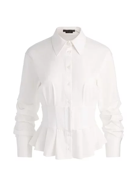 Top Alice + Olivia alb
