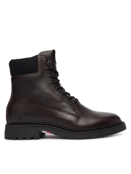 Ботуши Tommy Hilfiger Comfort Lwt Wrm Mx кафяв