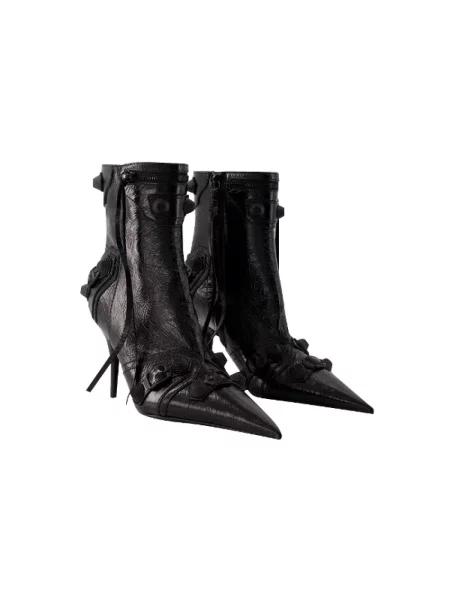 Botki Balenciaga skórzane czarne
