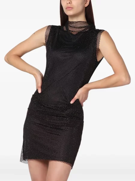 Мини рокля Sportmax черно
