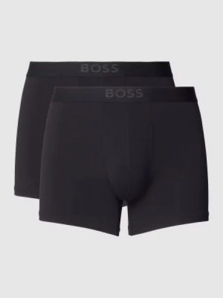 Obcisłe bokserki z paskiem z logo w zestawie 2 szt. model ‘UltraSoft’ Boss czarne