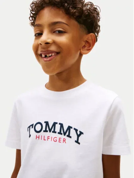 Dětské tričko Tommy Hilfiger bílé