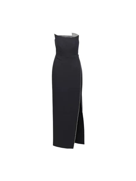 Sukienka maxi Roland Mouret wełniana bez ramiączek czarna