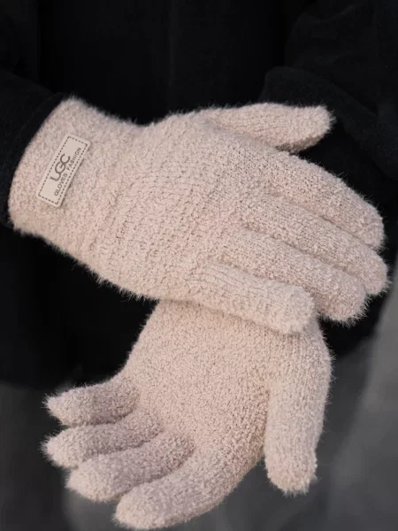 Перчатки Without бежевые