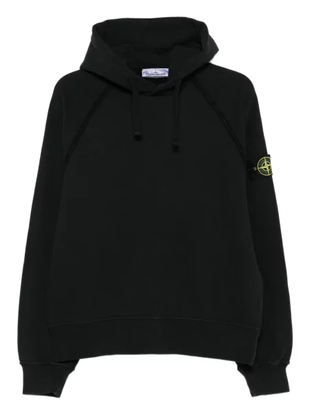 Суичър с качулка Stone Island камъни черно