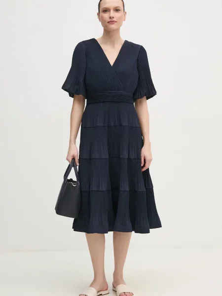 Joseph Ribkoff rochie marin midi evazati albastru