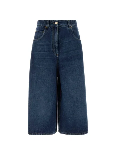 Decupat pantaloni Brunello Cucinelli albastru