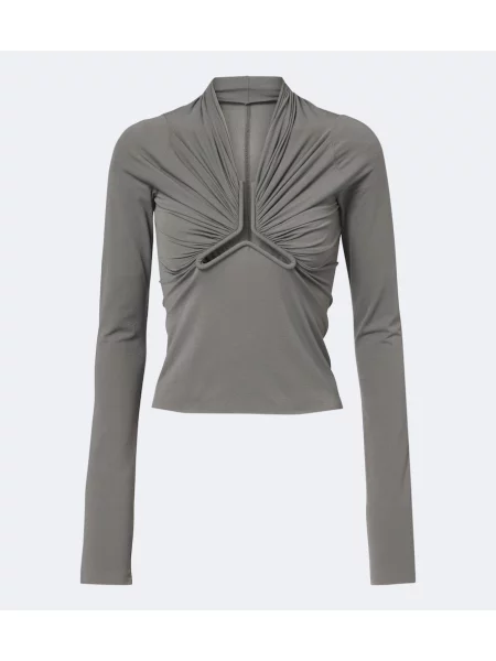Top Rick Owens din jerseu gri