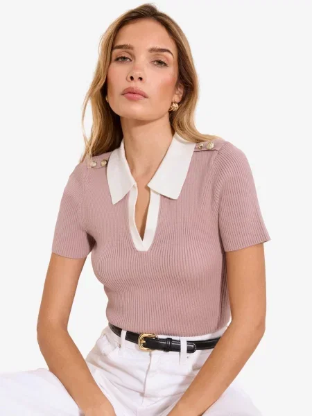 Lipsy Tricou ecru alb