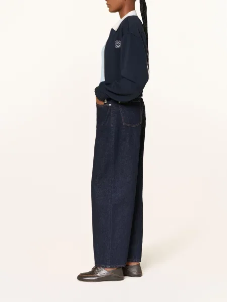 7 For All Mankind Barrel Džíny Bonnie iron blue modré