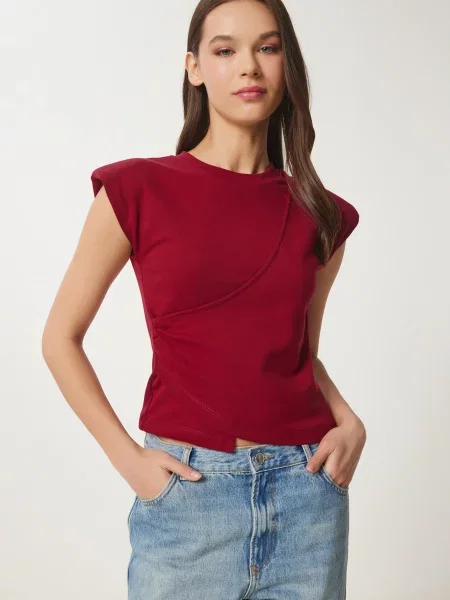 Happiness İstanbul Tricou burgundy roșu