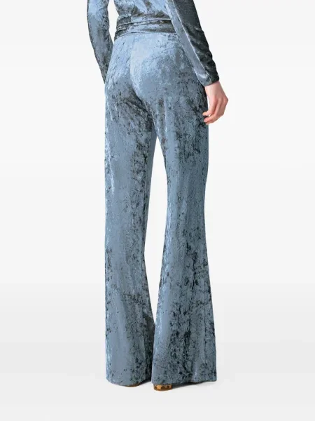 Pantaloni Forte_forte de catifea albastru