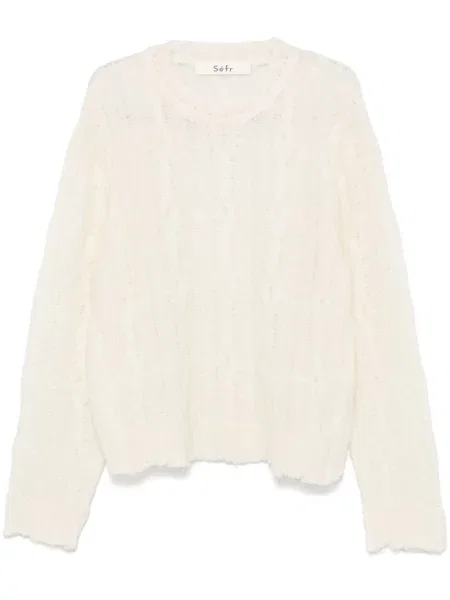 Pulover Séfr alb