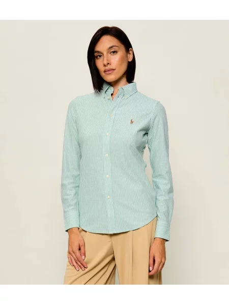 POLO RALPH LAUREN Cămașă | knit oxford verde