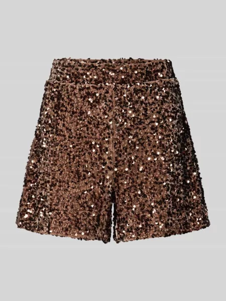 Szorty o kroju regular fit z cekinowym obszyciem model ‘CONFIDENCE’ Only