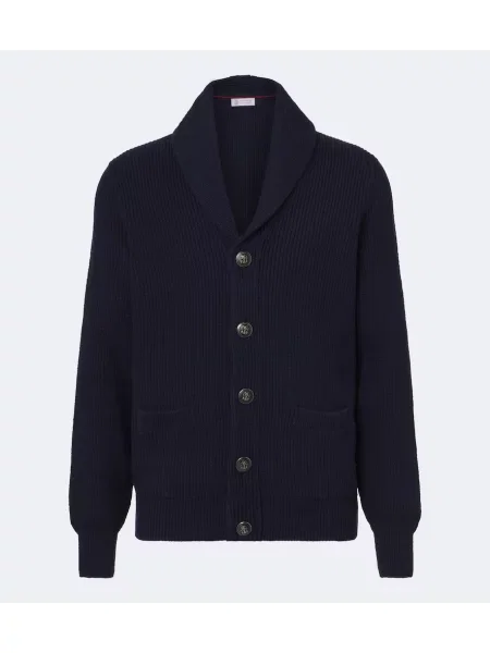 Cardigan Brunello Cucinelli albastru