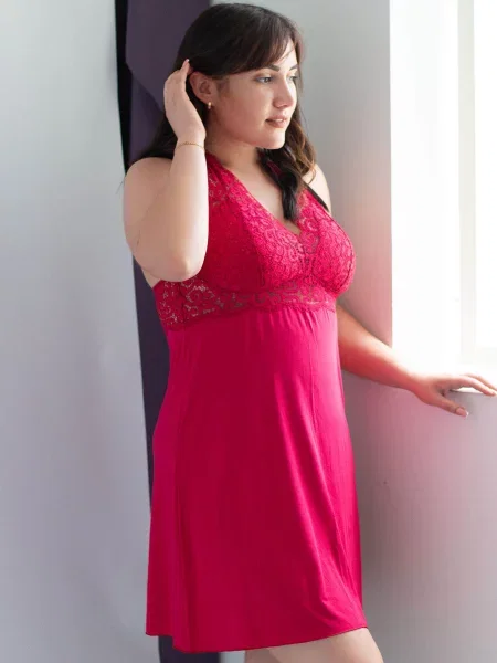 Короткая ночнушка Nightdress LAVANIA чорна