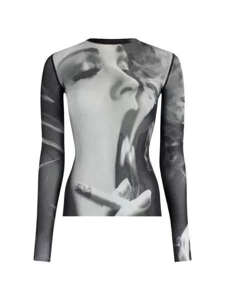 Lung tricou Jean Paul Gaultier negru