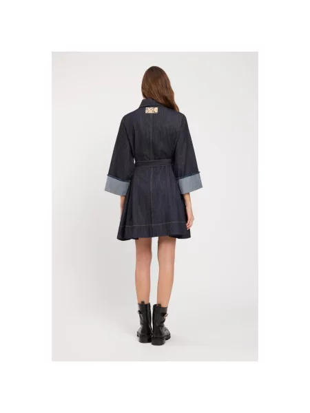 Sukienka jeansowa Twinset niebieska