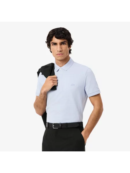 Поло Lacoste голубое