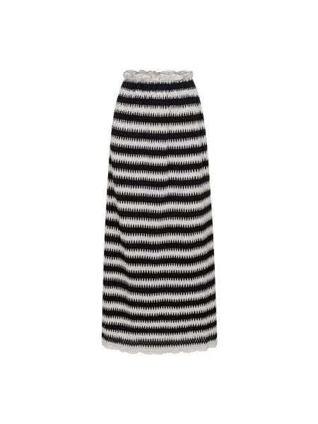 Wielobarwność spódnica maxi âme czarna