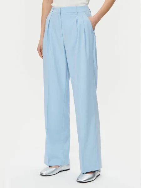 Vero Moda nohavice Liba Wide Leg modrá