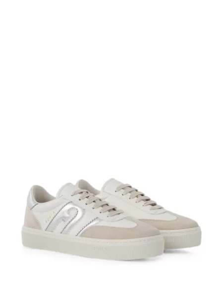 Sneakerși Furla din piele alb
