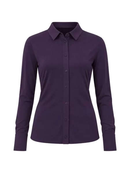 Gulerat cămașă Liviana Conti clasică violet
