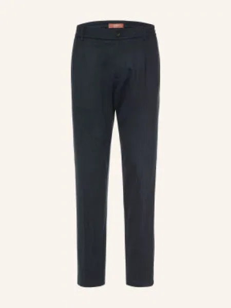 Cruna Chinosy Mitte O Kroju Extra Slim Fit blau granatowe