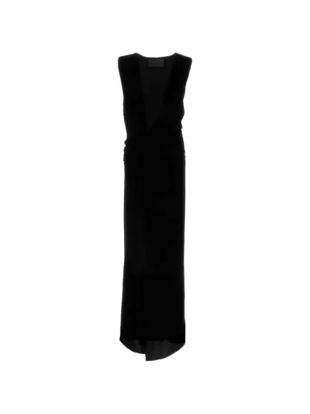 Rochie maxi Valentino Garavani fără mâneci negru