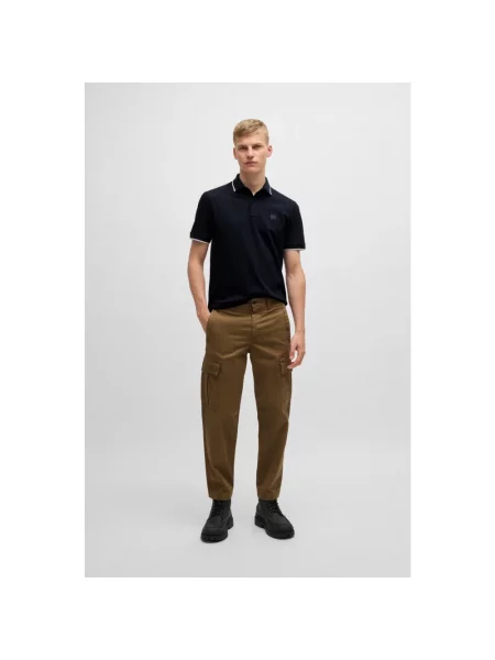 Koszulka polo Boss Orange niebieska