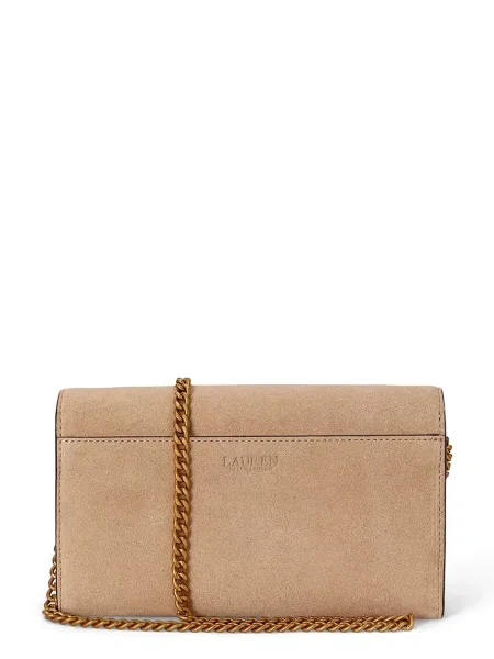 Lauren Ralph Lauren geantă crossbody pentru femei din piele întoarsă bej
