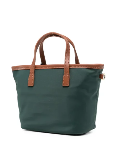 Geantă shopper Mc2 Saint Barth cu autograf verde
