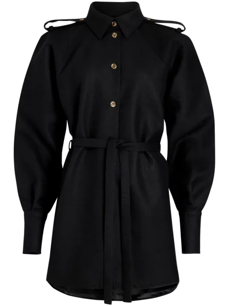 Mała mały sukienka koszulowa Patou garniturowa czarna