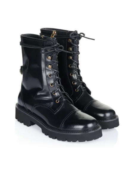 Botki Dolce And Gabbana skórzane czarne