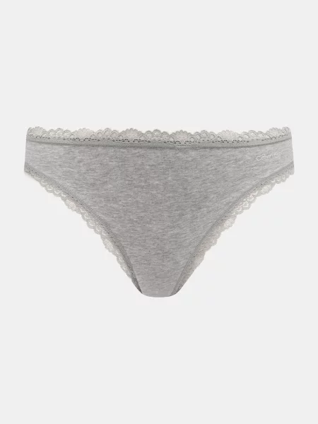 Calvin Klein Underwear tangá dámske s elastanom sivá