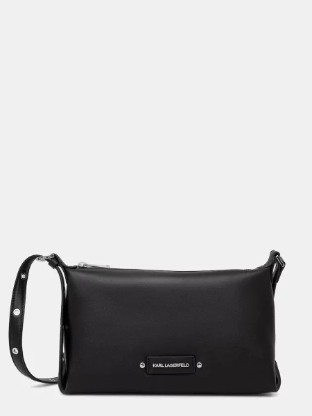 Karl Lagerfeld torebka bagietka skórzana K/EYELETS czarna