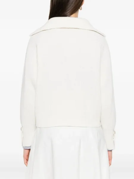 Pulover Brunello Cucinelli alb