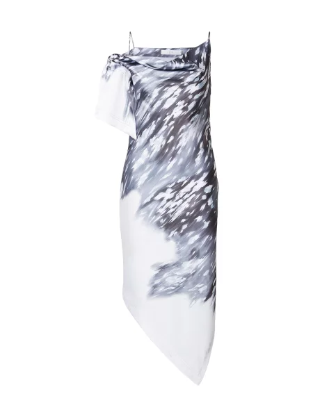 IRO Rochie VELIORI albastru pastel / gri bazalt / gri închis alb