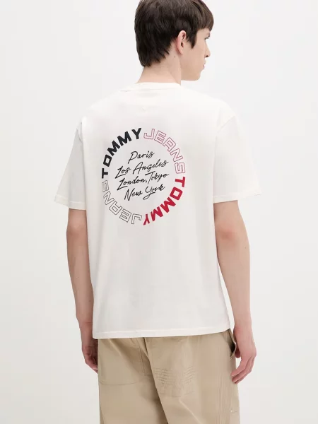 Tommy Jeans t-shirt ανδρικό μπεζ
