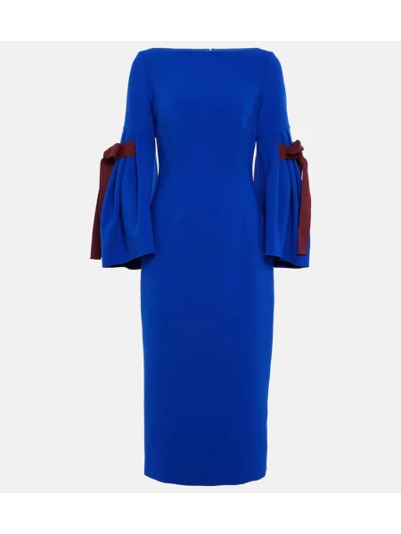 Midi obleka Roksanda modra