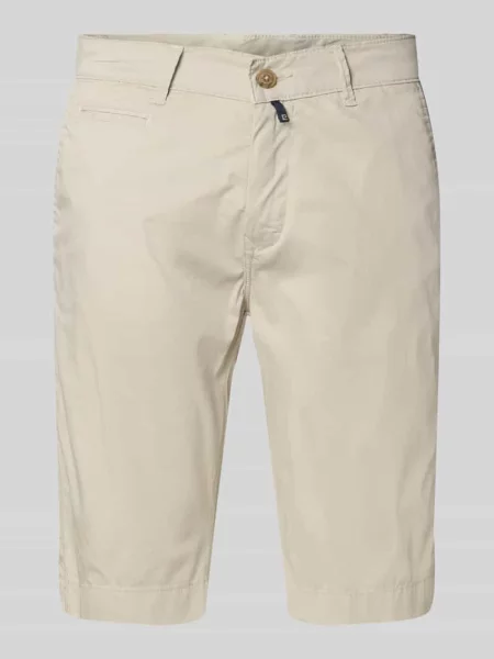 Szorty o kroju regular fit z z tyłu model ‘Strasbourg’ Pierre Cardin beżowe