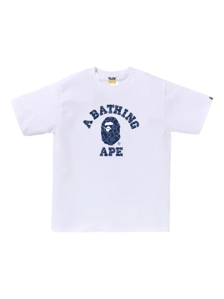 Tricou A Bathing Ape® cu imagine alb