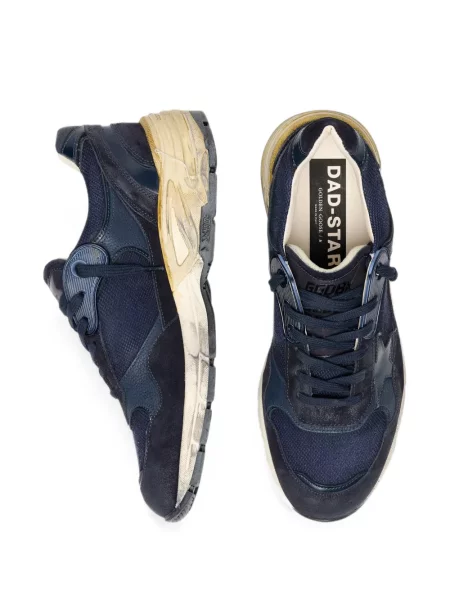 Bőr sneaker Golden Goose kék