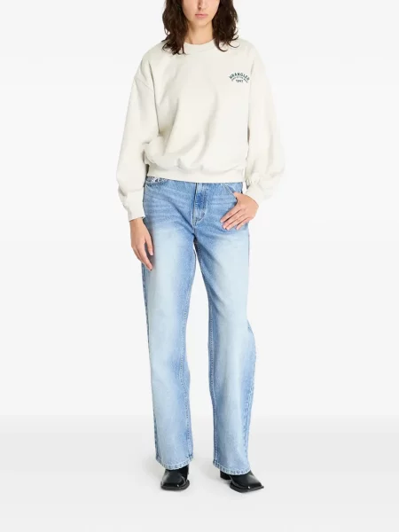 Pulover Wrangler cu imagine alb